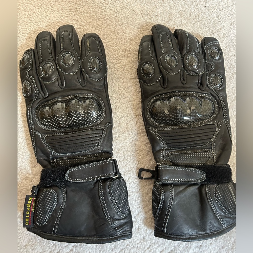 Schoeller “keprotec” leather Motorcycle gloves